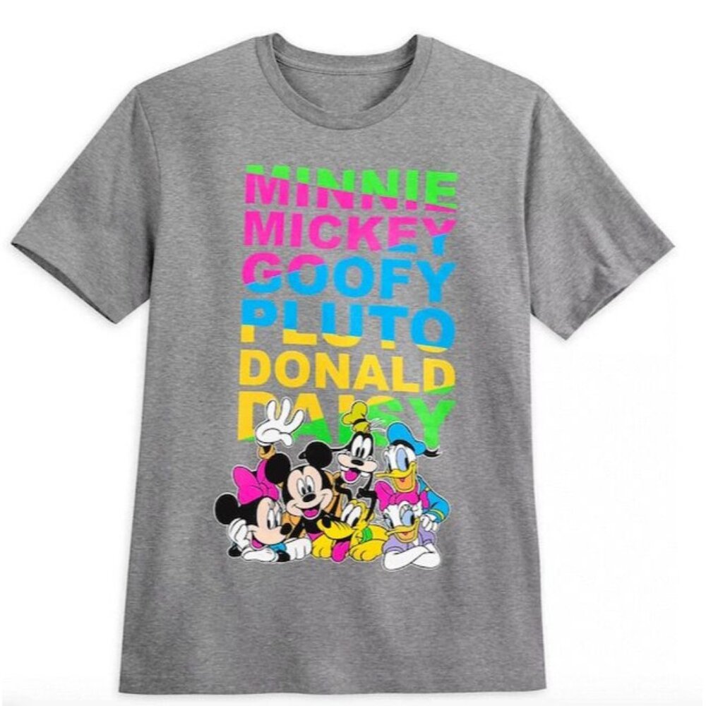 Mickey Mouse  Disney and Friends ''Mickey & Co.'' T-Shirt for Adults Size L